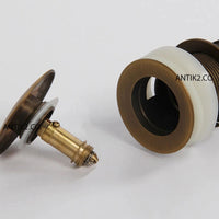 Desagüe push Lavamanos Bronce Antiguo