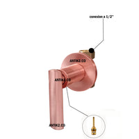 Registro ducha Palnaca Oro rosa Mate+ Ducha 25cm