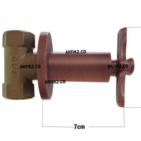 Registro Trebol + Ducha 20cm Cobre Antiguo