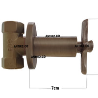 Registro Bronce Antiguo + Ducha 30cm