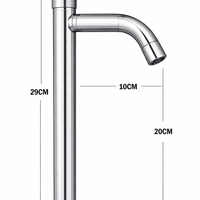 Grifería  Lavamanos  Arfil Niquel Brillante Agua fria