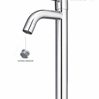 Grifería  Lavamanos  Arfil Niquel Brillante Agua fria