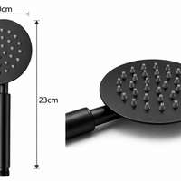 Ducha De Mano Slim Negro Mate