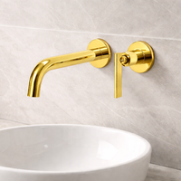 Griferia De Pared Spada Dorado (Agua Fria)
