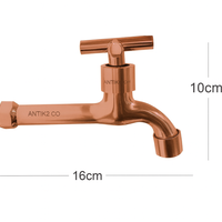 Griferia Pared  Terminal novo  Oro Rosa