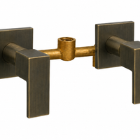 Mezclador ducha Manija cuadrada  Bronce Antiguo