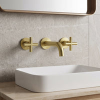 Mezclador Pared Novo Cruz Oro Cepillado