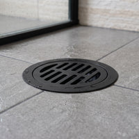 Rejilla piso Diametro  10cm negra