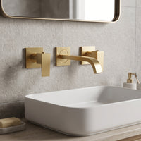 Mezclador Pared Novo Quadrato Oro Cepillado