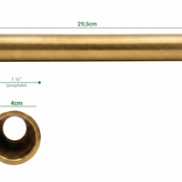 Sosco Desague Lavamanos 30cm Oro Cepillado