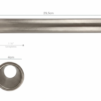 Sosco Desague lavamanos 30cm Niquel Satin