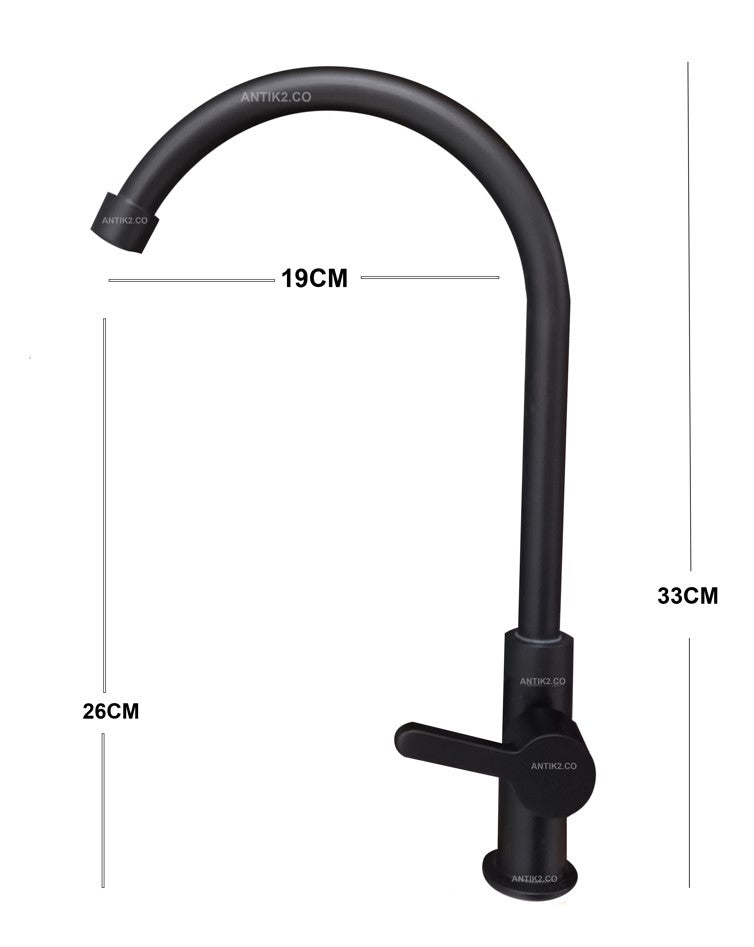 Griferia Lavaplatos Negro Mate – - Main Image