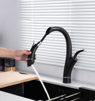 Griferia lavaplatos DRG  Extraible Alto negro