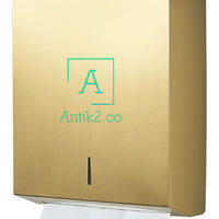 Dispensador Toallas Papel Dorado