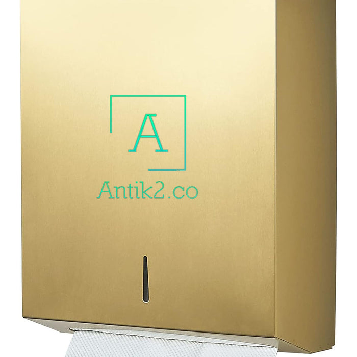 Dispensador Toallas Papel Dorado