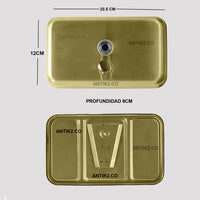 Dispensador jabón Verical  Oro cepillado