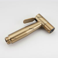 Ducha Bidet Oro Cepillado  Con Soporte