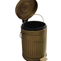 Papelera  Vintage Bronce Antiguo 5 LTS