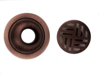 Rejilla Piso  Cobre Antiguo Diametro 10cm.