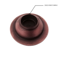 Rejilla Piso  Cobre Antiguo Diametro 10cm.