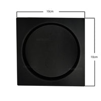 Rejilla piso push  10x 10cm negra