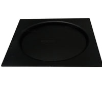 Rejilla piso push  10x 10cm negra