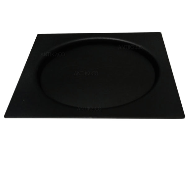 Rejilla piso push  10x 10cm negra