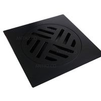 Rejilla piso  10x 10cm negra