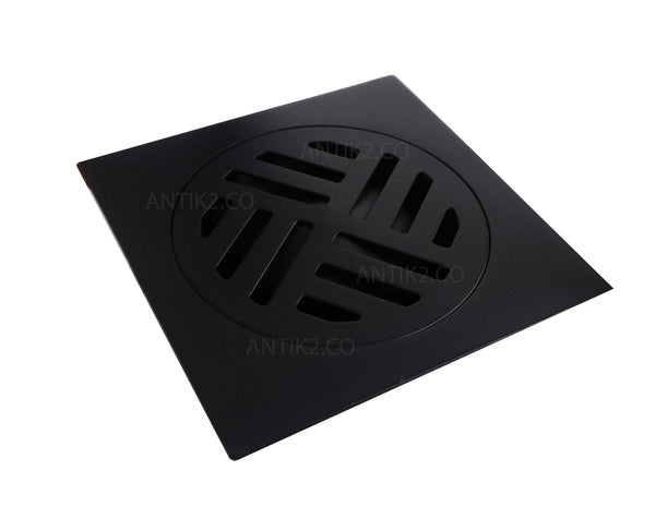 Rejilla piso  10x 10cm negra