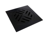 Rejilla piso  10x 10cm negra