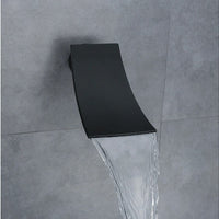 Mezclador lavamanos Pared Cascada Negro