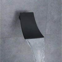 Mezclador lavamanos Pared Cascada Negro