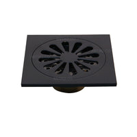 Rejilla piso Cuadrada 10x10cm negra Antiretorno