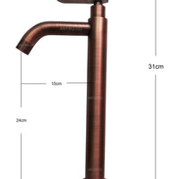 Kit lavamanos cobre Antiguo 35cm + Grifo y Desague