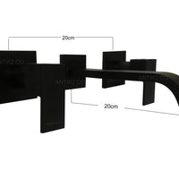 Mezclador Pared cuadrado negro