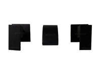 Mezclador Pared cuadrado negro