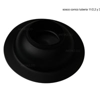 Rejilla piso Diametro  10cm negra Diseño Sol