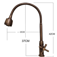 Grifo vintage Flexible Bronce antiguo