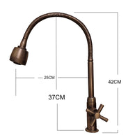 Grifo vintage Flexible Bronce antiguo