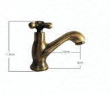 Griferia lavamanos vintage Bronce Antiguo