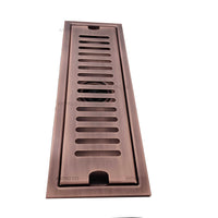 Rejilla Piso  Cobre Antiguo  Rectangular 60cm