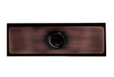 Rejilla Piso  Cobre Antiguo  Rectangular 30cm