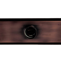 Rejilla Piso  Cobre Antiguo  Rectangular 60cm