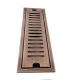 Rejilla piso Bronce Antiguo Rectangular  60cm