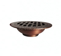 Rejilla Piso Cobre Antiguo Diametro 10cm
