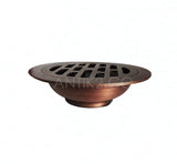 Rejilla Piso Cobre Antiguo Diametro 10cm
