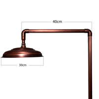 Ducha expuesta Tipo piscina cobre antiguo - Ducha 30cm