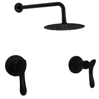 Mezclador Negro + Ducha 30cm