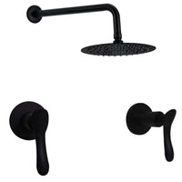 Mezclador Negro + Ducha 20cm