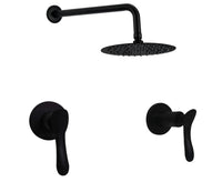 Mezclador Negro + Ducha 20cm